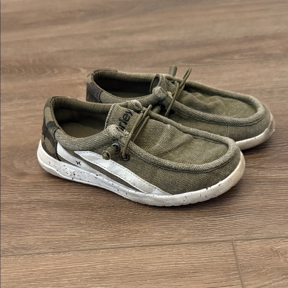 Hurley Olive Green Casual Slip-On Shoes